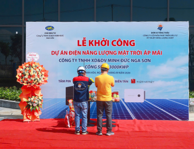 Dự án điện năng lượng mặt trời áp mái 3000kWp tại Thanh Hóa