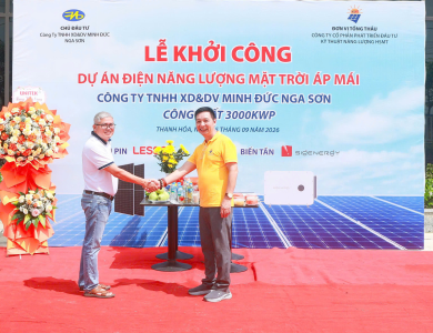 Dự án điện năng lượng mặt trời áp mái 3000kWp tại Thanh Hóa