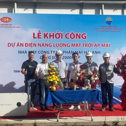 CÔNG TY HSMT - LẮP ĐẶT HỆ THỐNG NĂNG LƯỢNG CÔNG TY HẢI ANH 